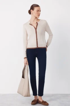 Chaqueta punto contraste