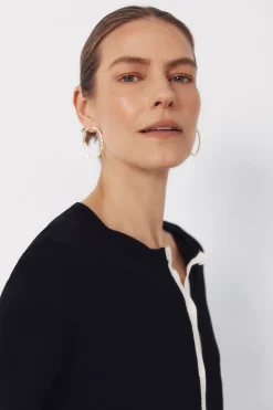 Chaqueta punto contraste