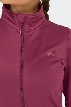 Chaqueta t&eacute;cnica cuello alto con cremallera