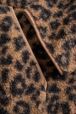 Chaqueta teddy leopardo