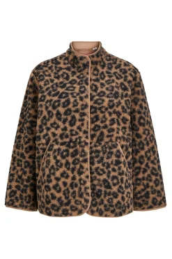 Chaqueta teddy leopardo