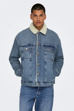 Chaqueta vaquera teddy