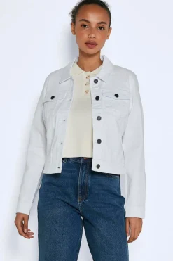 Chaqueta white denim