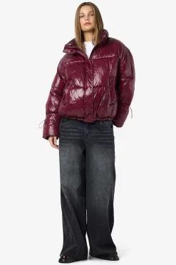 chaquetón acolchado metalizado