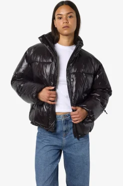 chaquet&oacute;n acolchado metalizado