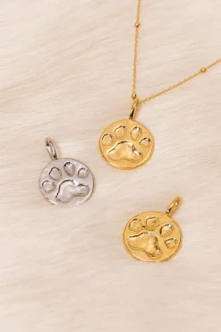 Charm Huella Baño Oro