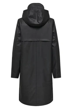 Chubasquero largo con capucha