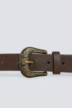 Cintur&oacute;n cowboy met&aacute;lico