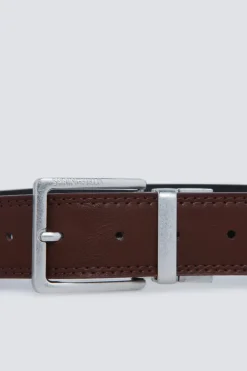 Cintur&oacute;n efecto piel reversible