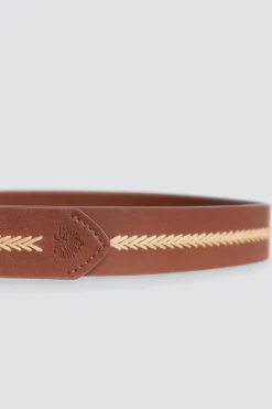 Cintur&oacute;n efecto piel motivos &eacute;tnicos