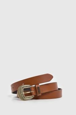 Cintur&oacute;n piel hebilla