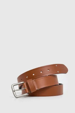 Cinturón piel hebilla