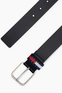 Cintur&oacute;n Tommy Jeans azul marino con hebilla met&aacute;lica