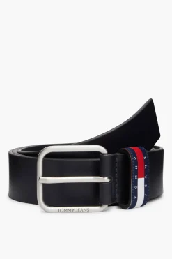 Cintur&oacute;n Tommy Jeans azul marino con hebilla met&aacute;lica