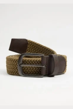 Cinturón trenzado elástico