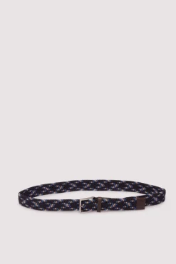 Cinturón trenzado multicolor