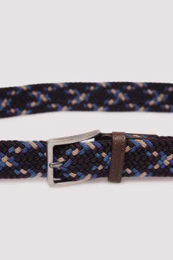 Cintur&oacute;n trenzado multicolor