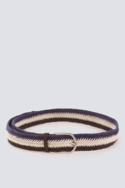 Cinturón trezado espiga