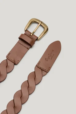 Cinturon cuero trenzado