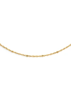 Collar Chance Acero Ba&ntilde;o Oro