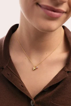 Collar Ch&eacute;rie Ba&ntilde;o Oro