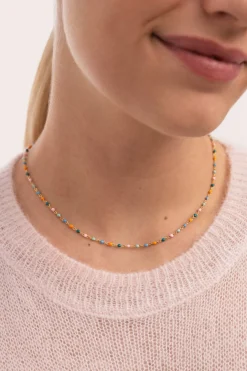 Collar Dots Alpine Ba&ntilde;o Oro