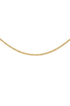 Collar Fine Tape Acero Ba&ntilde;o Oro