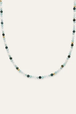 Collar Long Altea Ice Acero Ba&ntilde;o Oro