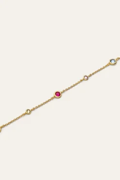 Collar New Orbit Multicolor Ba&ntilde;o Oro