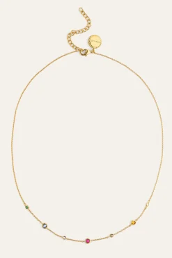 Collar New Orbit Multicolor Ba&ntilde;o Oro