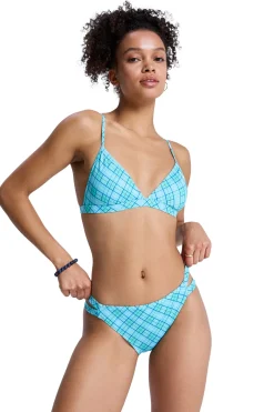 Conjunto bikini triangular cuadros