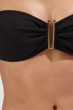 Conjunto de bikini bandeau lazos