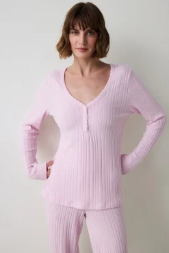 Conjunto de pantal&oacute;n rosa Cozy Time