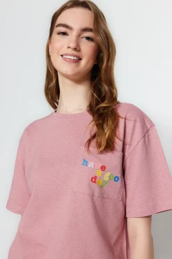 Conjunto de pijama corto liso