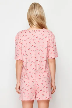Conjunto de pijama corto cerezas