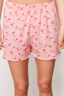 Conjunto de pijama corto cerezas
