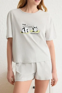 Conjunto de pijama corto pandas