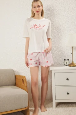 Conjunto de pijama corto amor