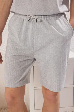 Conjunto de pijama corto rayas