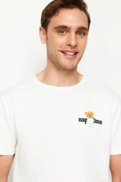 Conjunto de pijama corto rayas