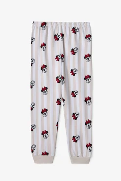 Conjunto de pijama de manga larga de 2 piezas con estampado de Minnie Mouse para ni&ntilde;as