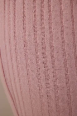 Conjunto de pijama de manga larga con cuello redondo