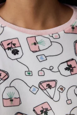 Conjunto de pijama de manga larga Tea Party