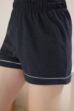 Conjunto pijama corto tirantes rayas