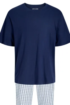 Conjunto pijama pantal&oacute;n largo cuadros