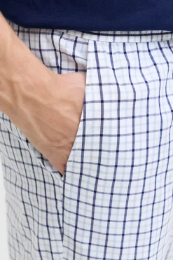 Conjunto pijama pantal&oacute;n largo cuadros