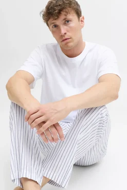 Conjunto pijama pantal&oacute;n largo rayas