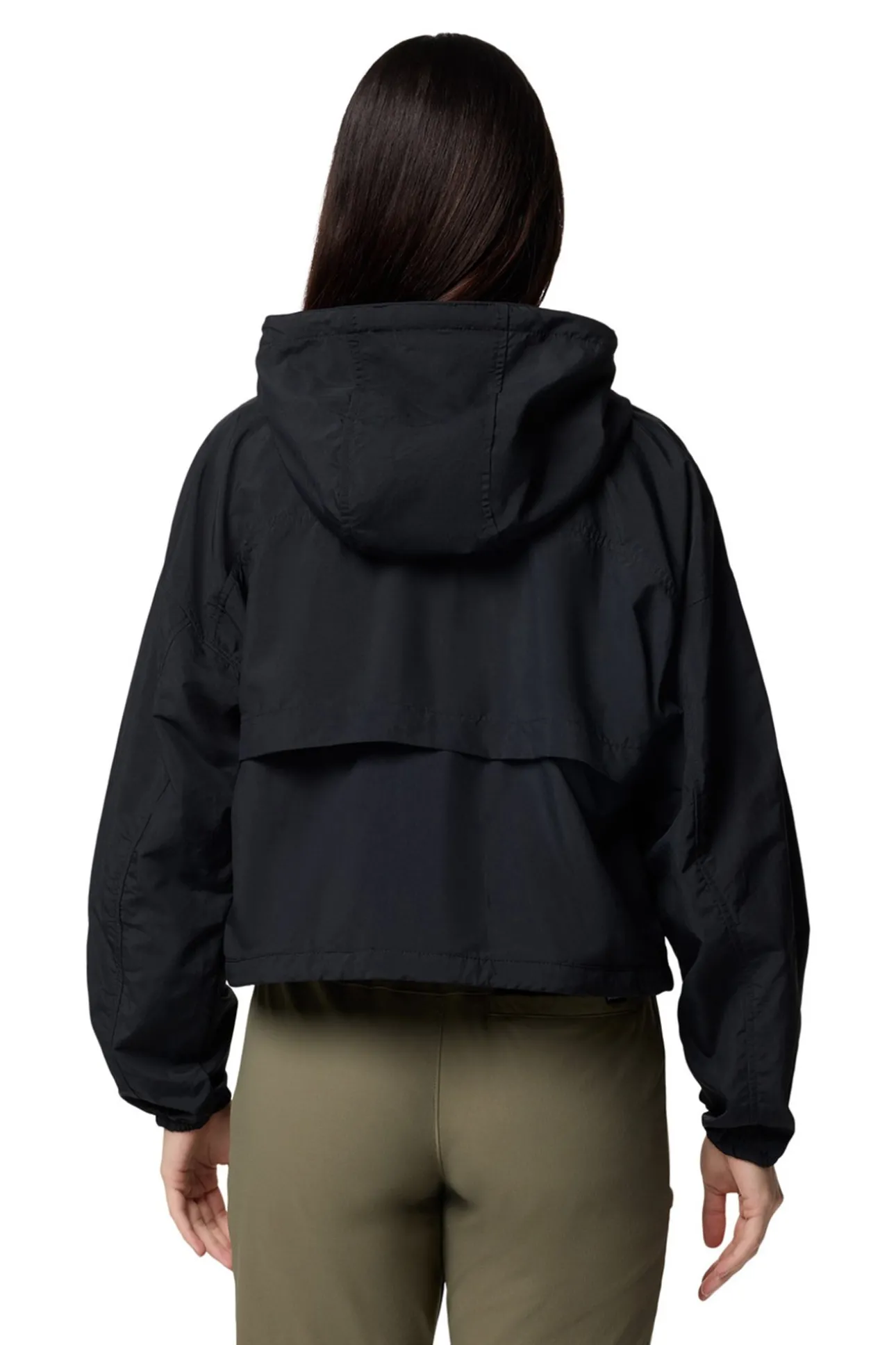 Cortavientos corto con capucha