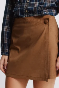 Falda corta antelina