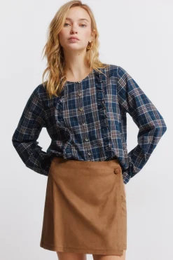 Falda corta antelina